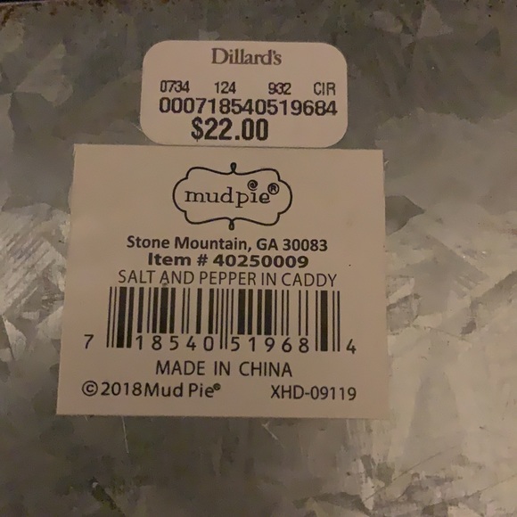 Mudpie 5 piece salt and pepper set - Picture 2 of 2